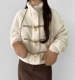 Teddy Bear Collar Winter Point Duffle Jacket