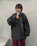 Culz Denim String Hood Over Anorak