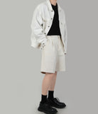 Oversize denim jacket White