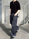 Non-Fade Linen Slab Wide Denim