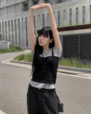 [MADE] Cushy Bustier Short Sleeve T-Shirt Set