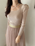 Hanyu sha pleated banding skirt