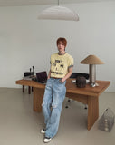 Zeno-cut Washed Flare Denim