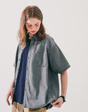 Ring denim short Shirt