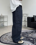 Retin Zipper Cargo Denim Pants