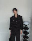 Camper Rivet Crop Cotton Jacket
