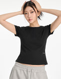 W Basic Henley Neck T-shirt