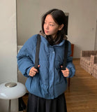 Mofui String Corduroy Padding Jumper