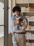 Rusling overfit silket shirt