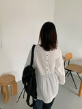 Kotsumi Pintuck Button Blouse