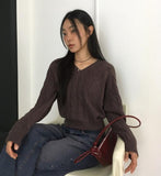 Rubot Cable Fisher V-neck Knit