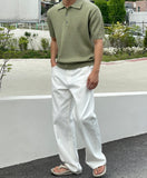 Ice Silk Collar Knit