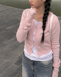 Atu Pastel Button Knit Cardigan