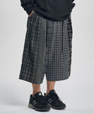 Check Mixed Bermuda Pants