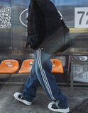 Tres line wide balloon denim
