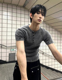 Grade Washing Lip Henry Muscle Short Sleeve Tee