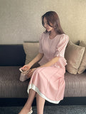 Denain Chiffon Double Layered Long Skirt