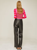 Flow Line Leather Pants Woman