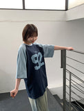 [unisex] Langen color matching number over short sleeve tee
