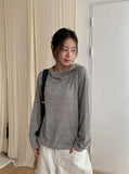 Burhit Unbalance Ribbed Hoodie