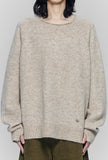 HAIRY WARM BOAT NECK KNIT