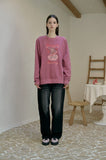Bunny For Heart Raglan Pigment Sweatshirt