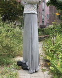 [Adjustable Strap] Genshi Frill Span Strap Long Skirt