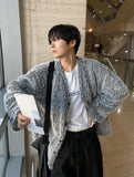Kale boucle knit cardigan