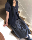 Nuen Pleated Midi Skirt
