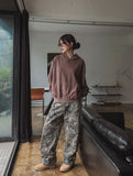 Belina pigment semi-crop hoodie