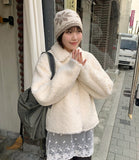 Tsubami Collar Fleece Crop Jacket