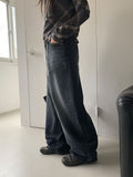 Hipas Washing Balloon Wide Denim Pants