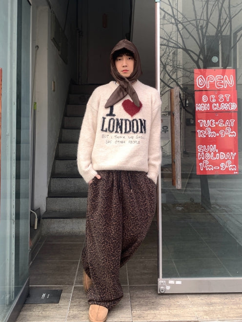 【KOOLOSET】Love London Angora Knit KOOLOSET (クロゼット) - ラブロンドンアンゴラニット / Love