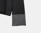 Mion Stripe Color Matching Point Long Sleeve T-shirt