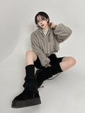 Crop mink jumper