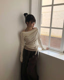 Bakan wide two-way banding pants