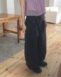 Crumb Washing Pocket Balloon Wide Pants