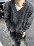 Cliff Cable V-neck Knit