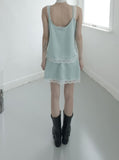 Seve Lace Satin Skirt