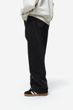 Curved Wide Denim Pants
