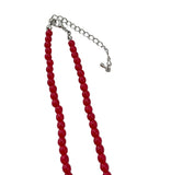 PLUM BEADS NECKLACE
