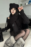 [EEUN BASIC] Heavy Rib Fringe Muffler