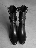 1166 Stiletto Wrinkle Middle Boots