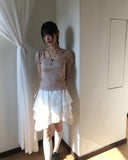 [MADE] Etro Lace Rib Short Sleeve T-Shirt