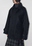 (WOOL) HIGH-NECK HALF COAT