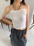 Vinet Two-Line String Halter Sleeveless
