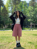 Summer Basic Net Knit Hood Zip Up