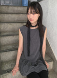 Hochimi Frill Layered Sleeveless