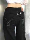 Onte Adjust Pocket Snap Wide Pants