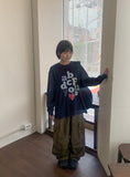 Hoind Printing Over Long Sleeve Tee